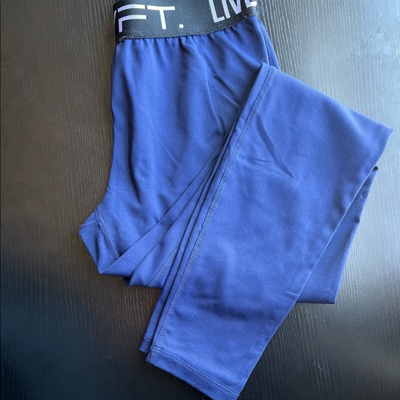 Live Fit LVFT Retro Boom Leggings - Midnight Blue - Large - Picture 2 of 6